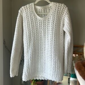 Vintage White Knit Sweater